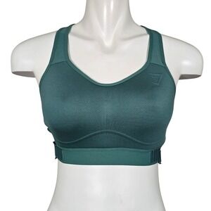 Gymshark Women's High Support Mesh Sports Bra Teal Green 34D/DD